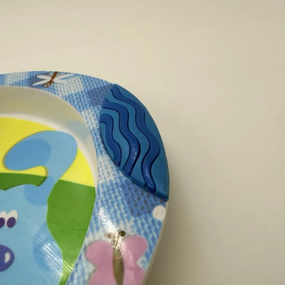Blues Clues Melamine Plate Zak Designs Vintage Magenta Periwinkle Divided